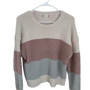 A'ltard state Striped Pastel Cozy Sweater Knit Size Small